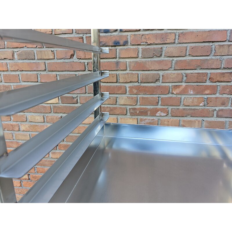 Bakery Trolley Factory - Commercial Single Row Steel Rack Trolley