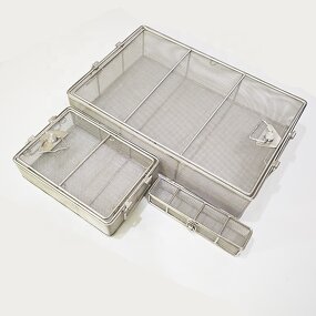 Mesh Basket with Cover Factory - 304 Precision Disinfection Basket