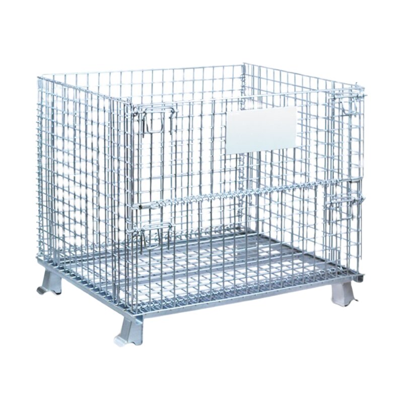 Collapsible Container Manufacturer - Galvanized Steel Foldable Cage