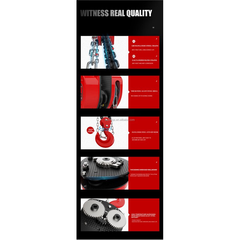 Hand Chain Hoist Manufacturer - OEM Heavy Duty 12m Chain Block 1ton Manual