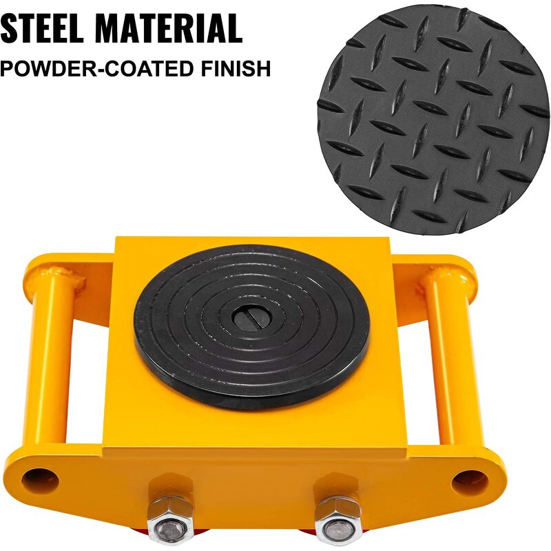 Machinery Mover Trolley Manufacturer - OEM 6 Ton 13200lb Heavy Duty Roller 360 Degree