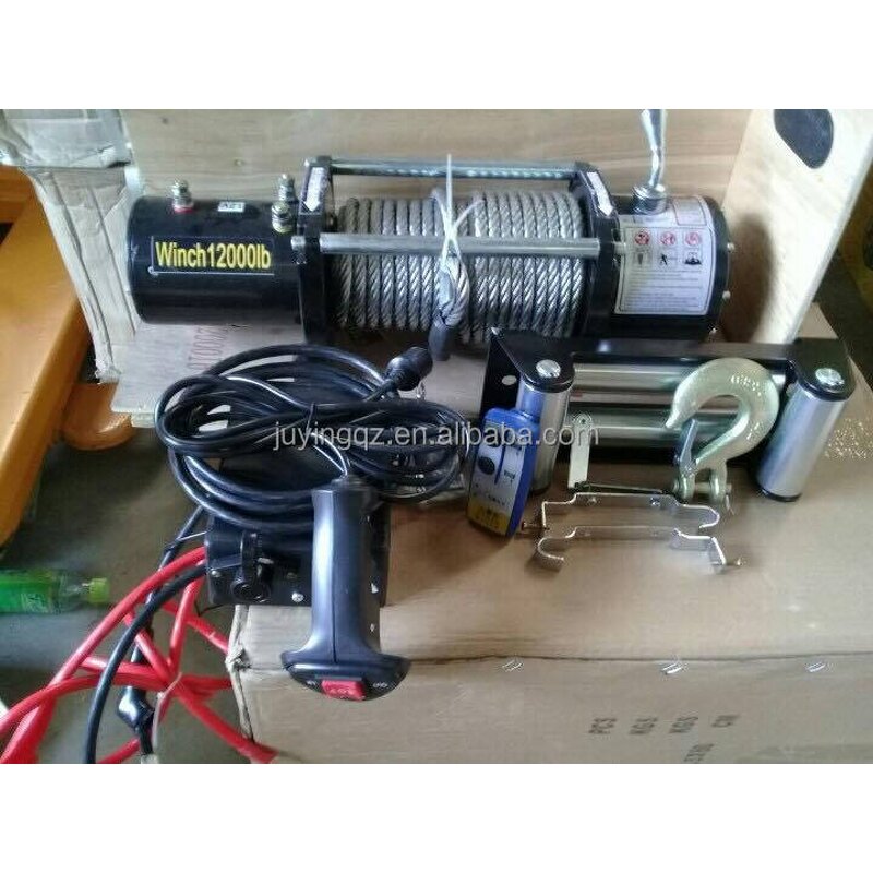 Electric Winch Manufacturer - OEM Portable 12V 3000lb for Boat Anchor Steel Rope
