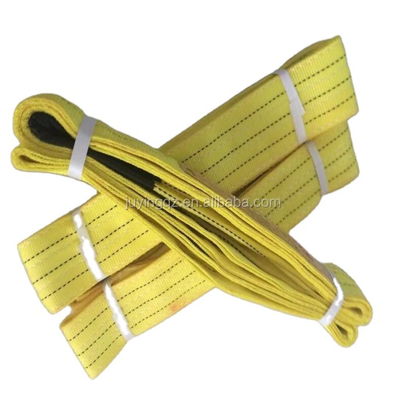 Flat Webbing Sling Manufacturer - OEM High Quality 10 Ton Load Capacity Polyester