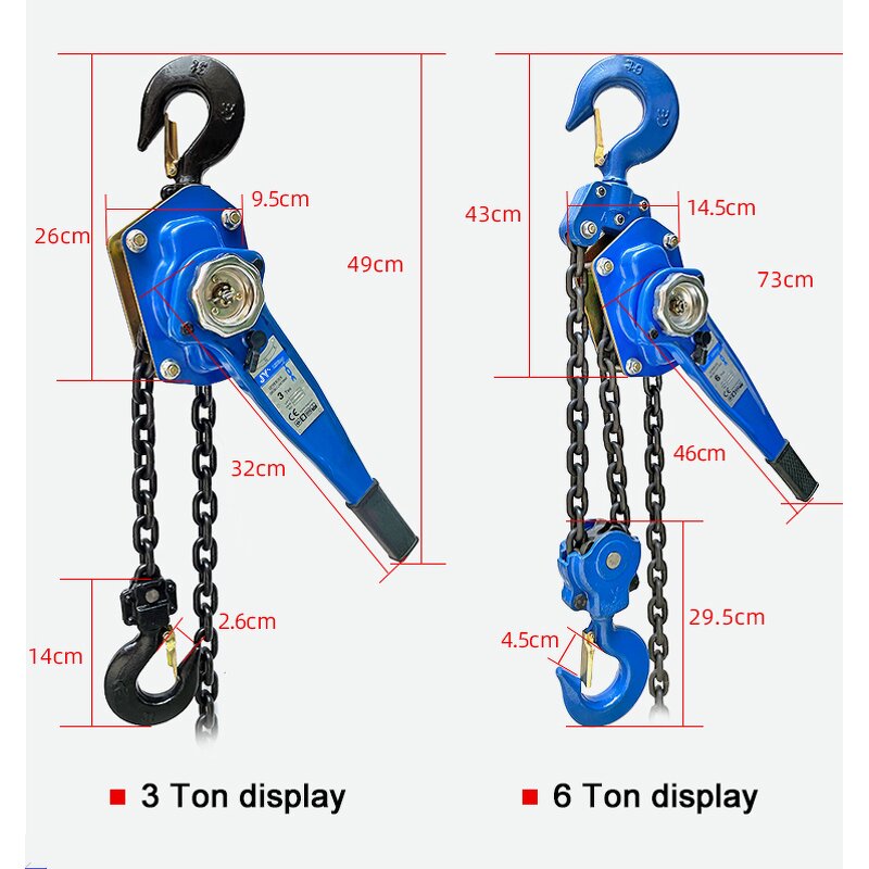 Hand Lever Block Manufacturer - OEM 1.5 Ton 1.5m Lever Block Chain Hoist