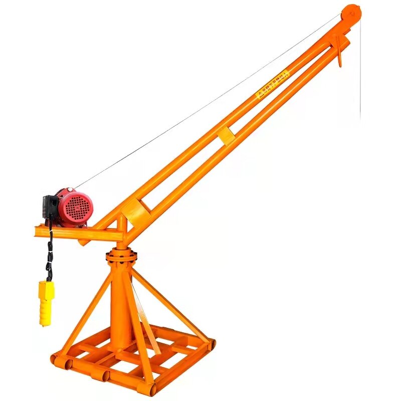 Small Crane Manufacturer - OEM 500kg Construction Monkey Crane Outdoor Frame