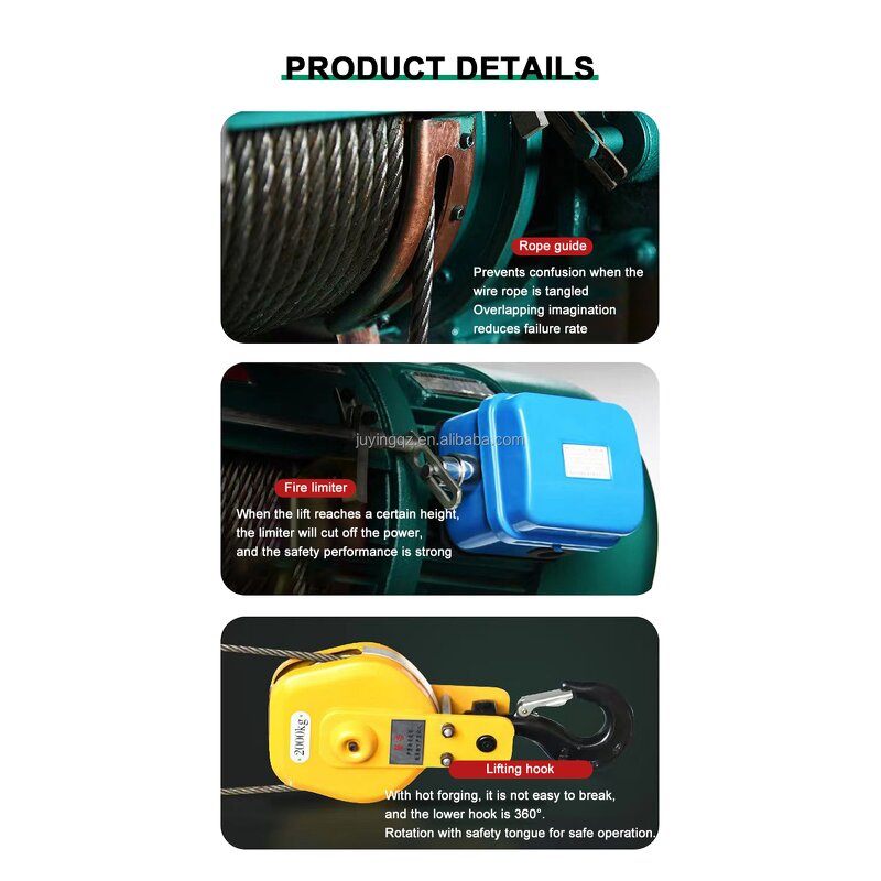 Electric Wire Rope Hoist Manufacturer - OEM High Quality CD1 6Ton Industrial CE Certified