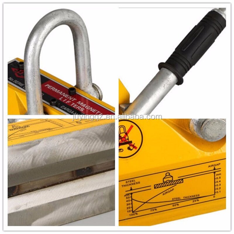 Permanent Magnet Lifter Manufacturer - OEM Hot Sale 200kg Nd-Fe-B Strong with Rubber Handle