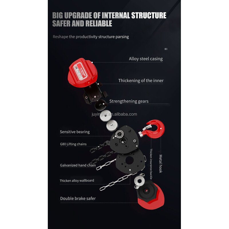 Hand Chain Hoist Manufacturer - OEM Heavy Duty 12m Chain Block 1ton Manual