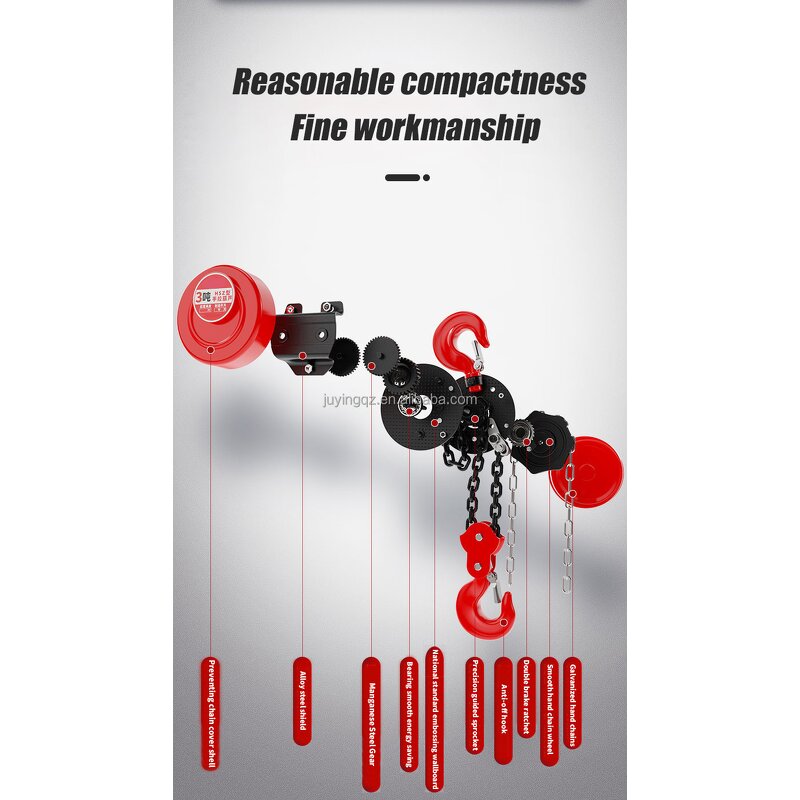 Hand Chain Hoist Manufacturer - OEM High Quality 3 Ton Round Chain Block for Warehouse