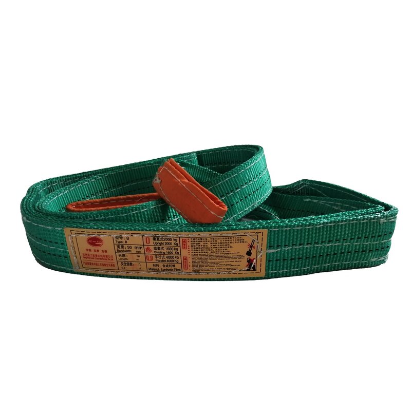 Flat Webbing Sling Manufacturer - OEM High Quality 10 Ton Load Capacity Polyester