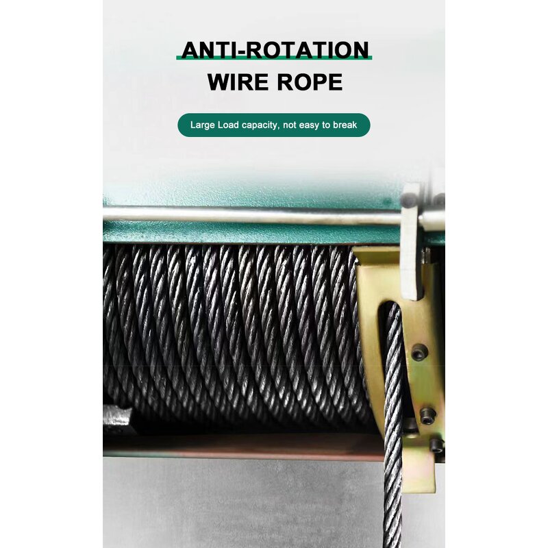 Electric Wire Rope Hoist Manufacturer - OEM Heavy Duty 2Ton CD1 Dual Hook Industrial