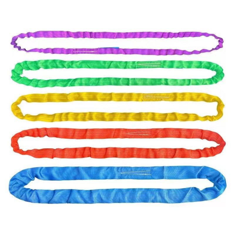 Endless Webbing Sling Manufacturer - OEM 25tons x 6m Polyester Round Slings