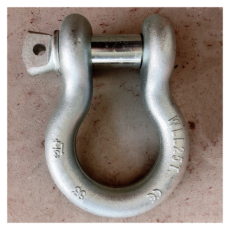 Bow Shackle Manufacturer - OEM Polished 10 Ton M3 with 7mm Pin Steel Shackle