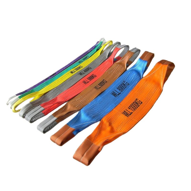 Webbing Sling Manufacturer - OEM High Quality Nylon Polyester 1-50 Ton Capacity