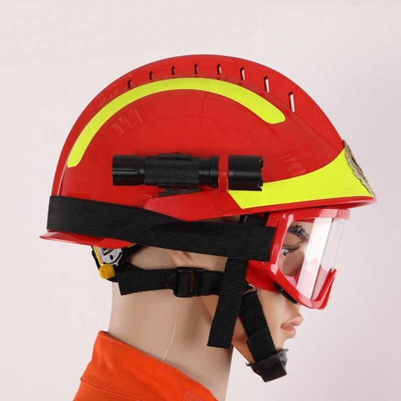 Safety Helmet Manufacturer - OEM CGLX Flame-retardant for Forest Firefighters with Chin Strap