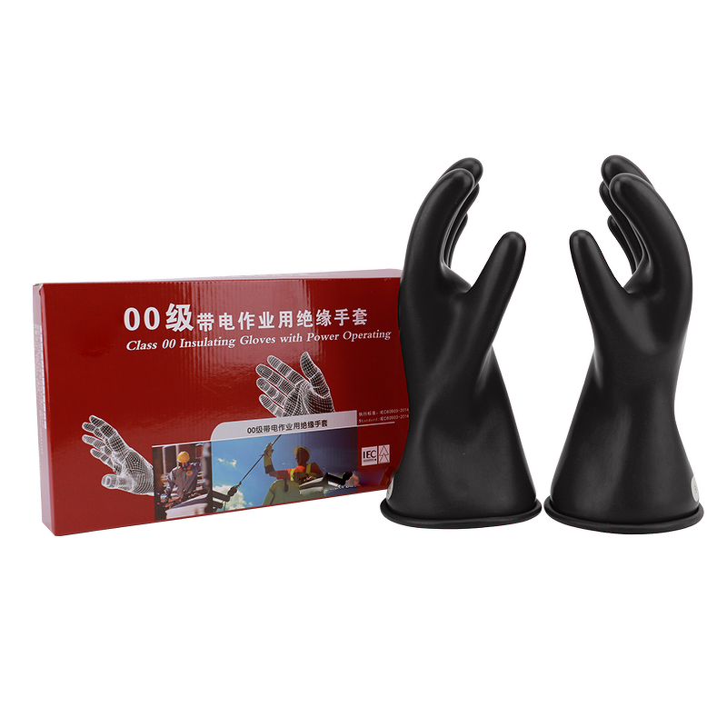 Insulated Gloves Manufacturer - OEM CGLX Bicolor Class 00 for Low Voltage Power Lines
