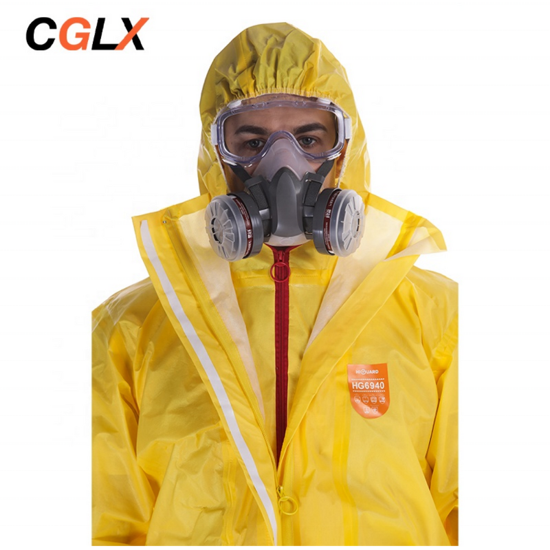 Safety Coverall Manufacturer - OEM CGLX Yellow Reusable Paint Suit CE Certification