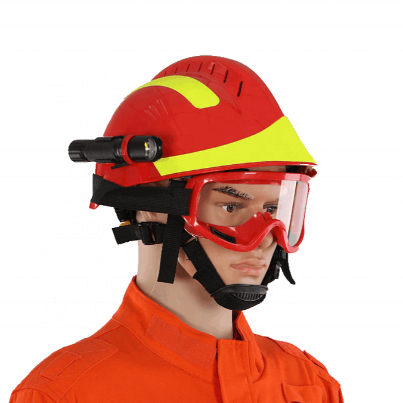 Safety Helmet Manufacturer - OEM CGLX Flame-retardant for Forest Firefighters with Chin Strap