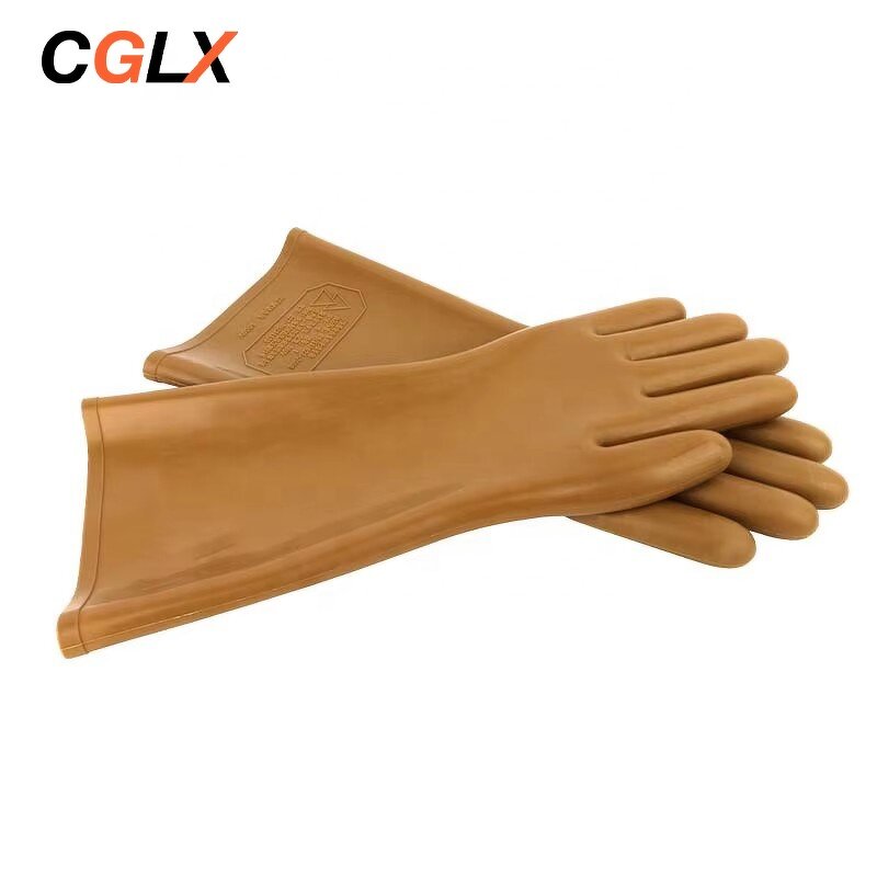 Insulated Gloves Manufacturer - OEM 00 Grade 5KV High Voltage Latex Electrical