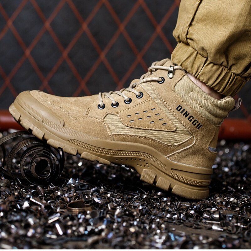 Safety Shoes Manufacturer - OEM CGLX Lightweight Breathable Anti-Stab Anti-smash High-top