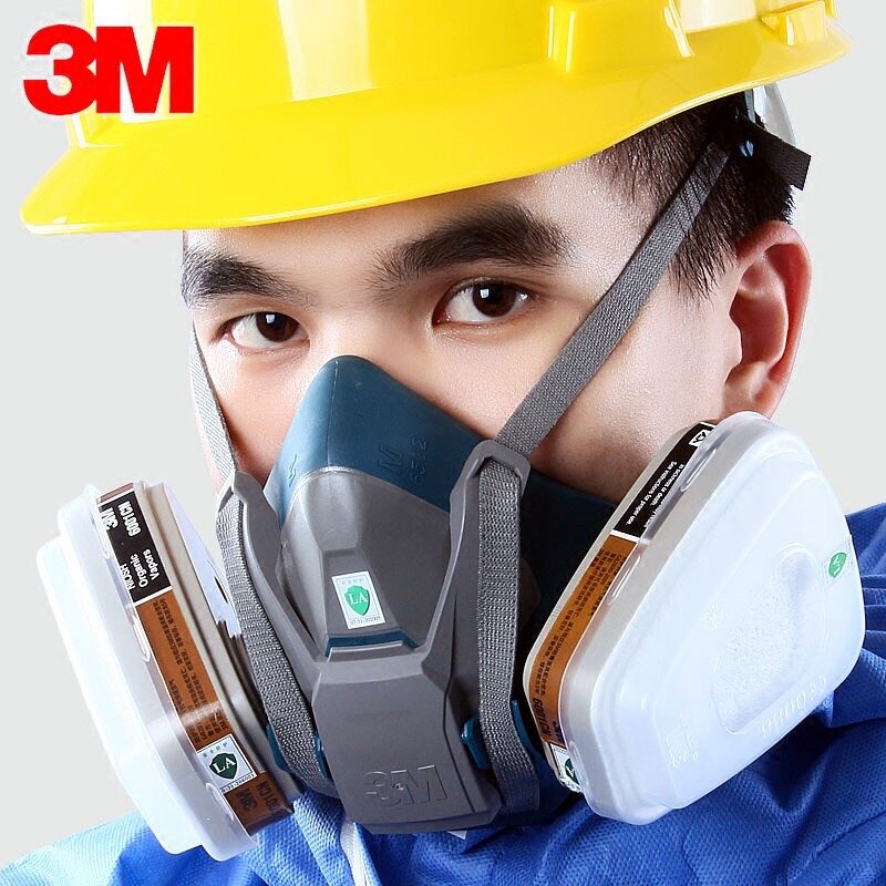 Gas Mask Manufacturer - OEM 3M 6502QL Silicone Half Face Dust Proof Reusable
