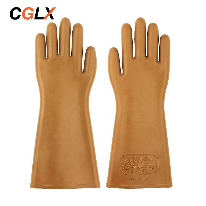 Insulated Gloves Manufacturer - OEM 00 Grade 5KV High Voltage Latex Electrical