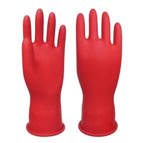Insulated Gloves Manufacturer - OEM CGLX Low Voltage 1000V Red Rubber for Electrician
