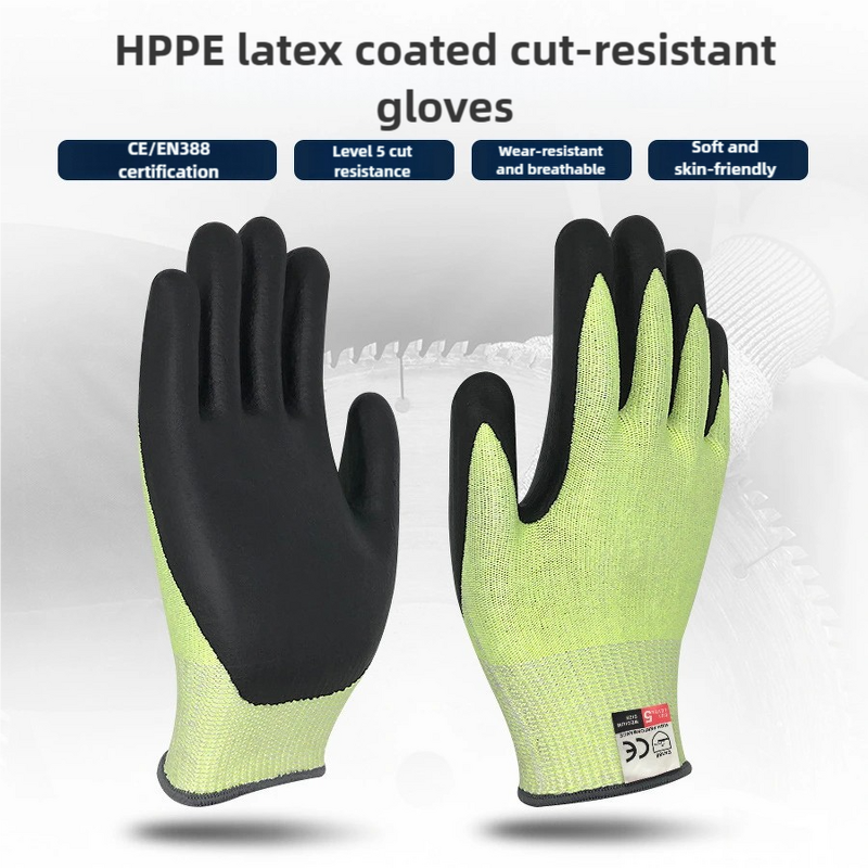 Work Gloves Manufacturer - OEM CGLX HPPE Latex Coated Cut Resistant for Construction