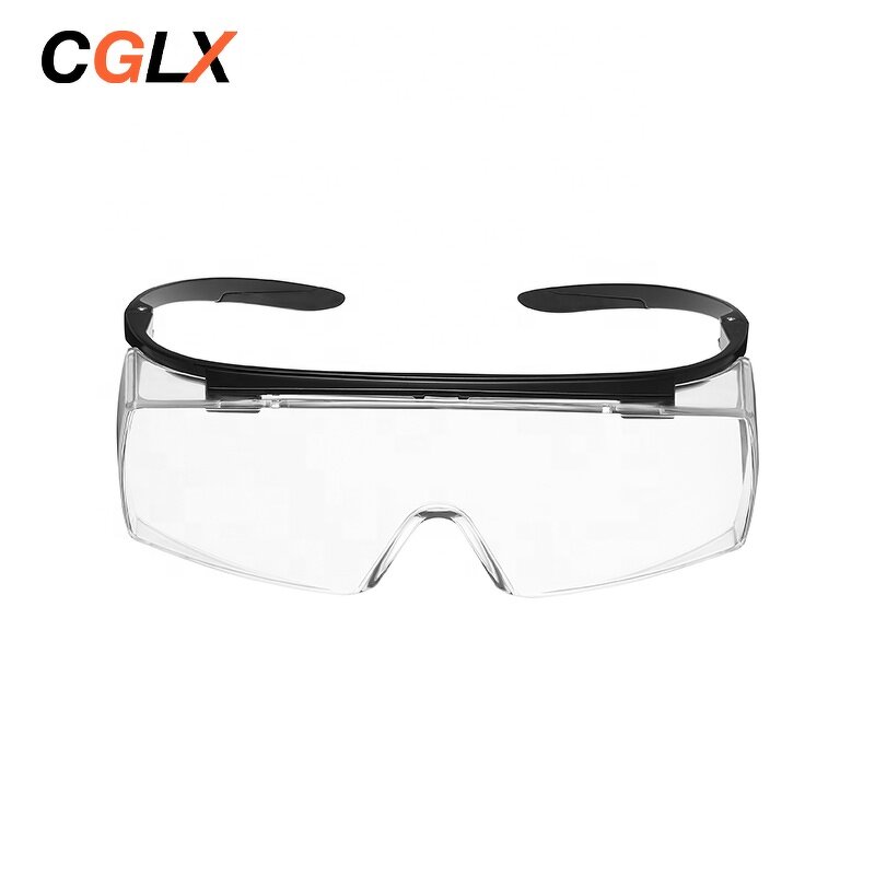 Safety Glasses Manufacturer - OEM CGLX Customizable Anti-fog Black Lens with Side Shields