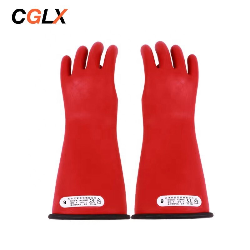 Insulated Gloves Manufacturer - OEM CE High Voltage 10kv Class1 Live Rubber Gloves