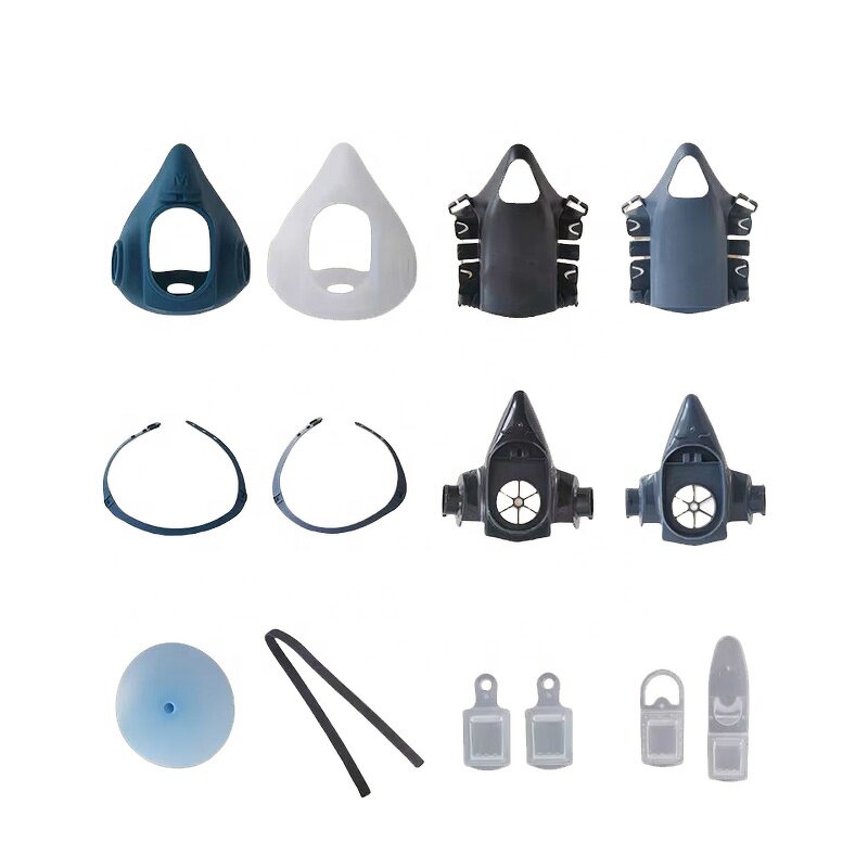 Gas Respirator Manufacturer - OEM Premium Reusable Silicone Half Mask with Cartridges