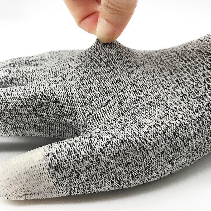 Anti-cutting Gloves Manufacturer - OEM CGLX HPPE 5 Anti-slip Wear-resistant PU Finger-coated