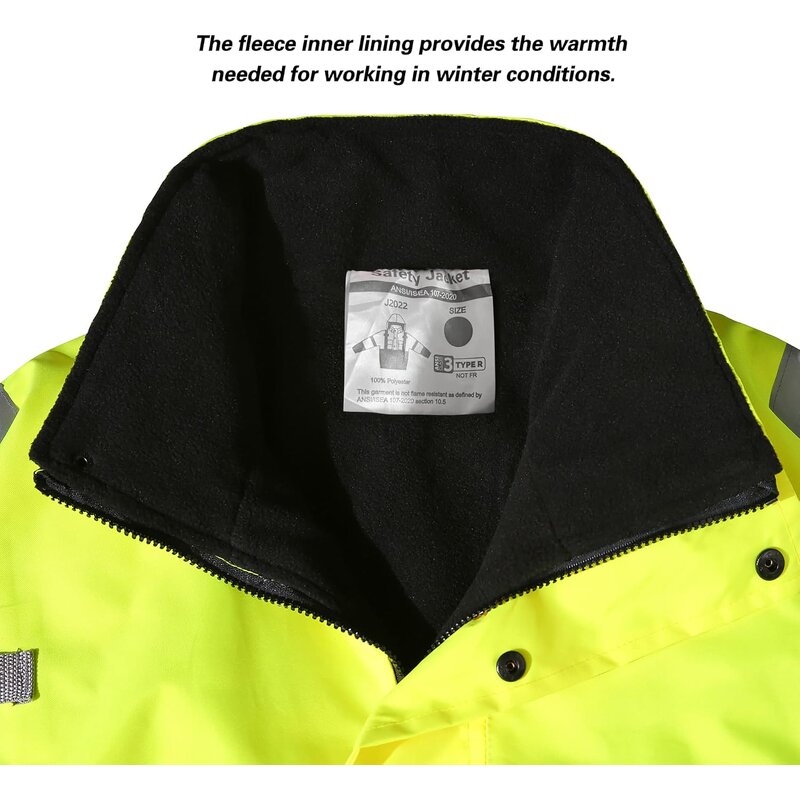 Safety Jacket Manufacturer - OEM DPSAFETY Men's Reflective Hi-Vis ANSI/ISEA 107-2020