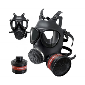 Full Face Respiratory Mask Manufacturer - OEM CGLX Silicone with Filters for Chemical