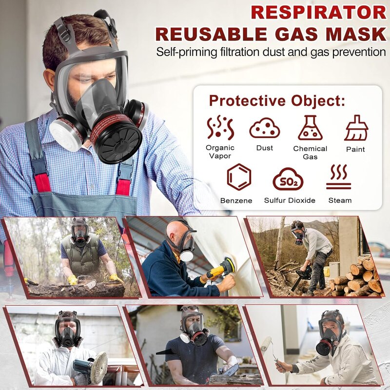 Full Face Gas Mask Manufacturer - OEM CGLX Activated Carbon Filter Survival Nuclear