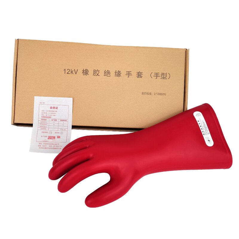 Insulated Gloves Manufacturer - OEM CGLX 11kv 12KV Red Electrical Insulation for Workman