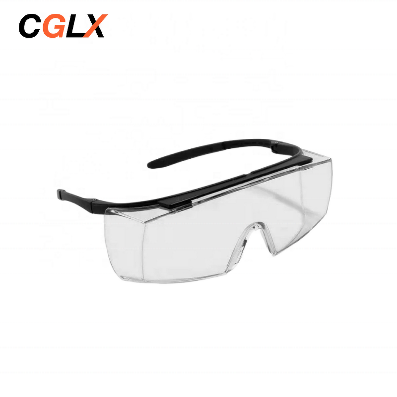 Safety Glasses Manufacturer - OEM CGLX Customizable Anti-fog Black Lens with Side Shields