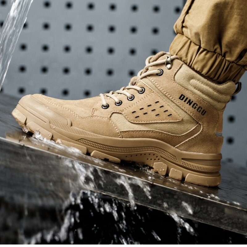 Safety Shoes Manufacturer - OEM CGLX Lightweight Breathable Anti-Stab Anti-smash High-top