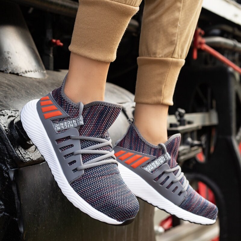 Safety Shoes Manufacturer - OEM CGLX Wholesale Summer Anti-smash Fly Knit Mesh Breathable