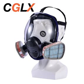 Full Face Respirator Mask Manufacturer - OEM CGLX Spherical Silicone for Painting Chemical