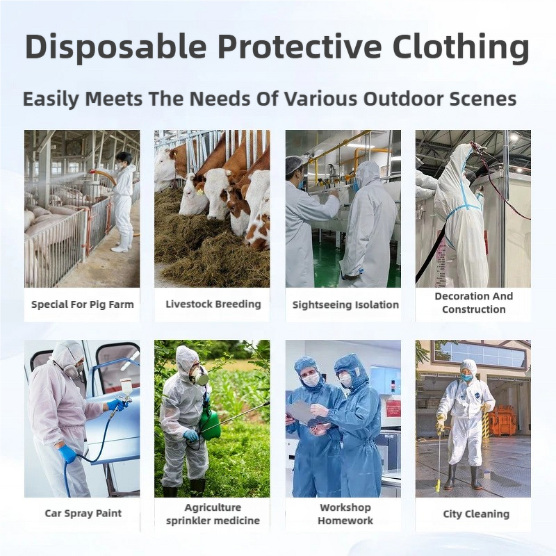 PPE Coverall Manufacturer - OEM CGLX Non-woven Waterproof Oil Permeable Medical Disposable
