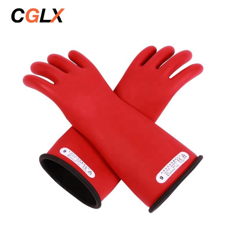 Insulated Gloves Manufacturer - OEM CE High Voltage 10kv Class1 Live Rubber Gloves
