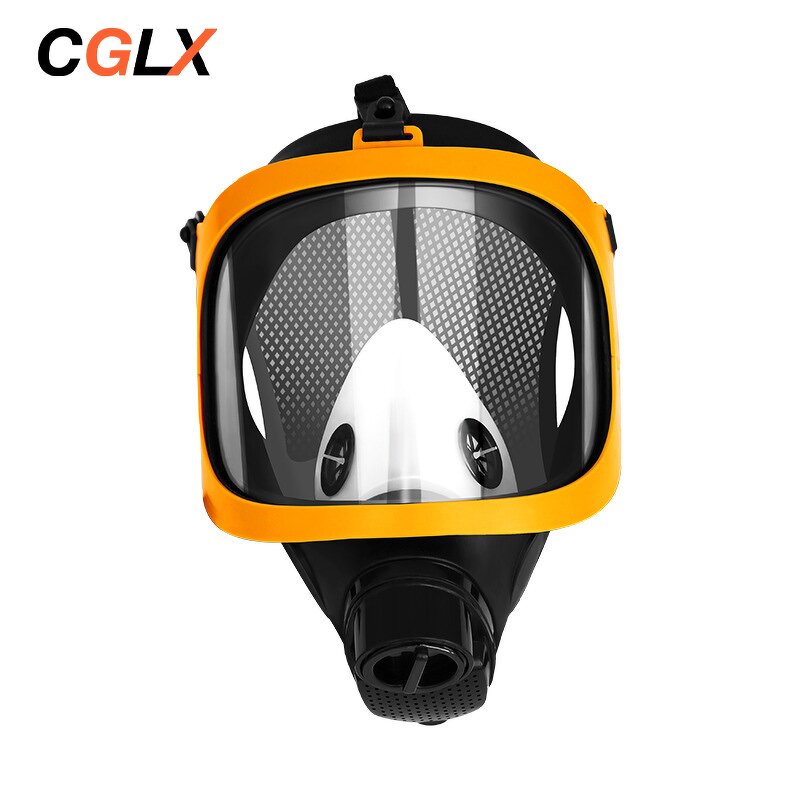 Respirator Mask Manufacturer - OEM CGLX Hot Sale Yellow Silicone Mouth-nose Eye Full Cover