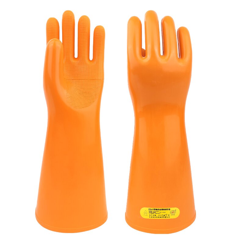 Insulated Gloves Manufacturer - OEM CGLX Yellow 25kV High Voltage for Electric Power