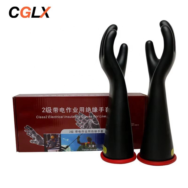 Insulated Gloves Manufacturer - OEM CGLX 20kv Class 2 Electrically Insulating Rubber