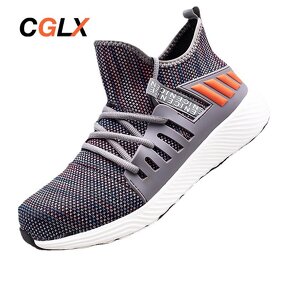 Safety Shoes Manufacturer - OEM CGLX Wholesale Summer Anti-smash Fly Knit Mesh Breathable