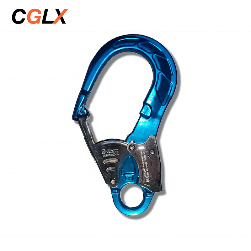 Carabiner Manufacturer - OEM CGLX Blue Aluminum 22KN Self-locking for Fall Protection