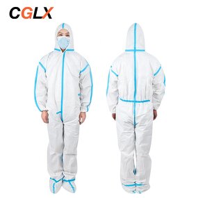 PPE Coverall Manufacturer - OEM CGLX Non-woven Waterproof Oil Permeable Medical Disposable