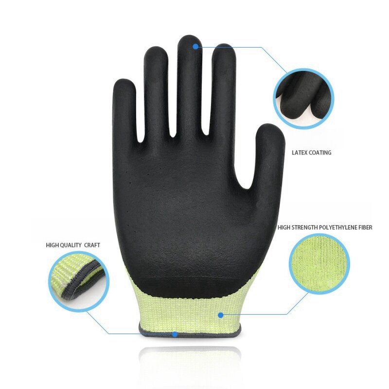 Work Gloves Manufacturer - OEM CGLX HPPE Latex Coated Cut Resistant for Construction