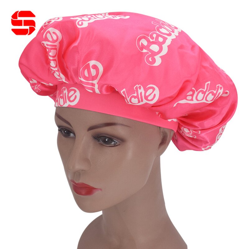 Shower Cap Factory - Wholesale Sublimation Printing Satin Bonnet